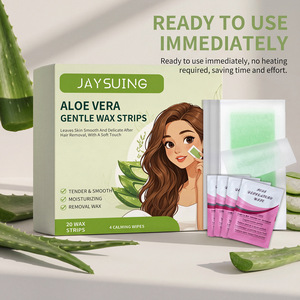 Jaysuing 20 <span class=keywords><strong>Strisce</strong></span> Depilatorie Delicate all'Aloe Vera, Idratanti e Lisciante per la Pelle - Product Image 6