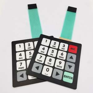 Clavier tactile antistatique en plastique, métal, OEM, avec superposition graphique personnalisée, interrupteur à membrane fine, clavier à dôme, résistant aux rayures - Product Image 2