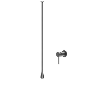 Rubinetto Moderno per Lavabo a Pavimento in Ottone Nero ad Alta Pressione con <span class=keywords><strong>Soffione</strong></span> <span class=keywords><strong>Doccia</strong></span> Ecologico e Risparmio Idrico per Bagno - Product Image 1