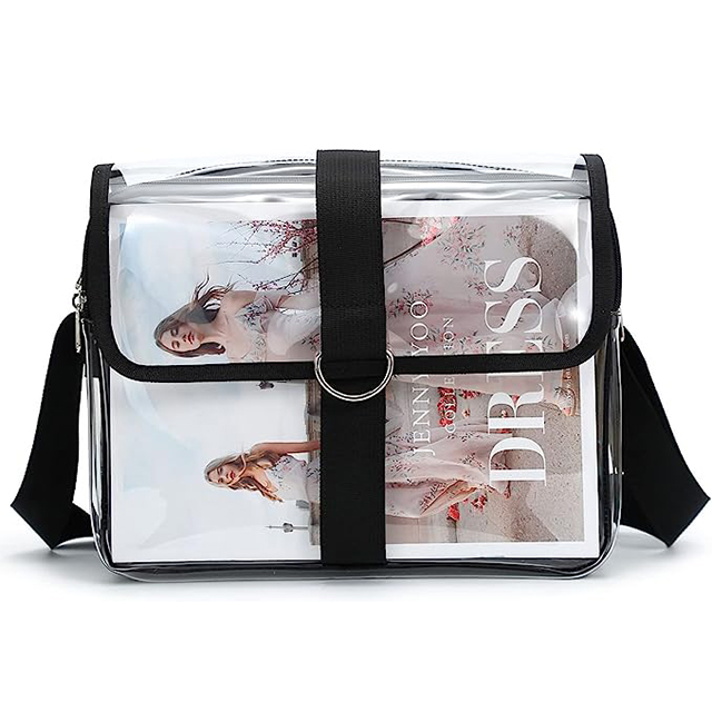 Простая и прочная прозрачная сумка-мессенджер из ПВХ, прозрачная сумка для мобильного телефона
