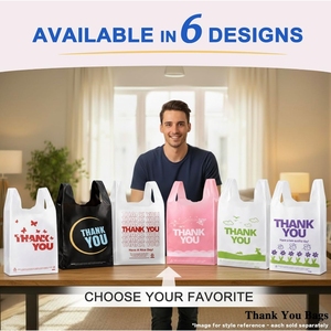 <strong>Polybags</strong> for Packaging Customizable Logo T-shirt Thank You Plastic Bag Poly Bags Custom Reusable Shopping Bags with logo - Product Image 6