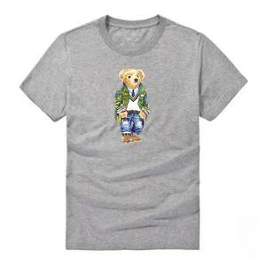 Camiseta Casual Coreana de Manga Corta para <span class=keywords><strong>Mujer</strong></span>, Transpirable, de Algodón, con Estampado Clásico de Oso, Talla XL, Tejida para Verano - Product Image 3