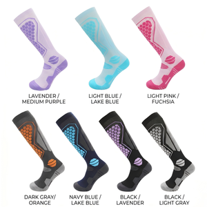 Chaussettes de <span class=keywords><strong>ski</strong></span> en laine mérinos pour hommes et femmes, chaussettes de sport épaisses et chaudes pour le snowboard, chaussettes de compression au-dessus du mollet, chaussettes hautes pour l'hiver, chaussettes thermiques pour activités de plein air - Product Image 6
