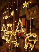Guirlandes lumineuses de Noël d'extérieur clignotantes pour vitrine, chambre et aménagement de scènes, lumières colorées, garantie 2 ans