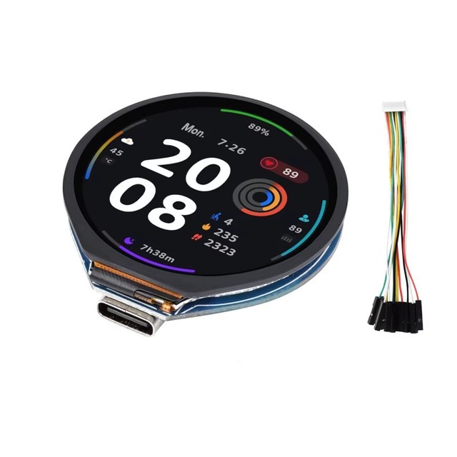 ESP32-S3-touch-LCD-1.28 Touch Screen Round LCD Display with WiFi blvetooth 5 BLE Accelerometer Gyroscope Sensor