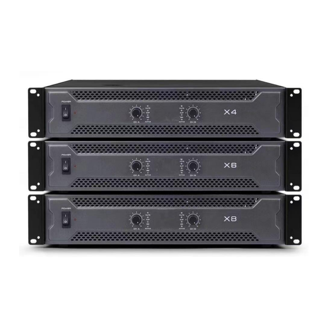 X4 X6 X8 Power Mixer Professional Amplifier Smart Audio Amplifier for Outdoors