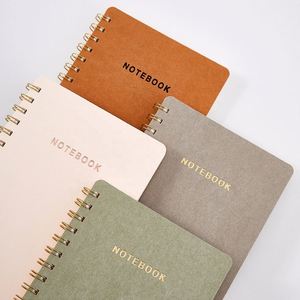 Cuaderno/Agenda de 5 secciones con cubierta de papel personalizada de marca y encuadernación metálica con alambre - Product Image 3