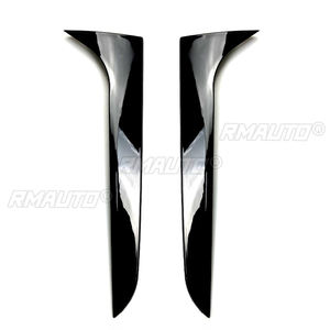 2 pièces Aileron latéral de fenêtre arrière de voiture Canards Splitter pour Audi A4 B8 Allroad Avant 2009-2016 - Product Image 2