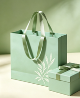 Emballage alimentaire recyclable, boîte en carton et sac de courses avec finition UV et estampage à chaud