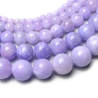 Perles rondes en jade violet de qualité 7A pour la création de bijoux DIY, accessoires de bijouterie en pierre naturelle, nouvelles arrivées, fourniture directe d'usine
