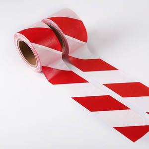 Rood/Wit Waarschuwingstape 70Mm X 50M Barrièreband Rode Witte Niet-Klevende Waarschuwingstape - Product Image 3
