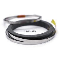 Film mince en feuille de platine 1*0,05 mm pour contrepôts, pureté 99,95 %, pour applications médicales et de laboratoire, marque JYDZ, modèle Pt-02