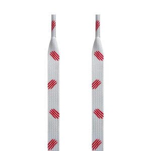 ขายส่งตรงจากโรงงาน เชือกผูกรองเท้าโพลีเอสเตอร์แบบแบน พิมพ์โลโก้ตามสั่ง สไตล์กีฬา สำหรับรองเท้าลำลองและรองเท้าผ้าใบ - Product Image 3