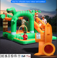 Souffleur d'air électrique 110V 300W-750W à faible bruit avec lames en plastique pour châteaux gonflables, toboggans et événements extérieurs