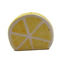 Ensemble Adorable de salière et de poivre en forme de citron jaune, pot à sel et poivre en céramique