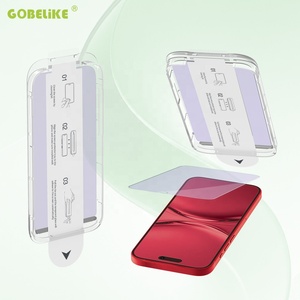 Kit de protection d'écran en verre trempé anti-lumière bleue 10s <span class=keywords><strong>Zero</strong></span> Mistake Easy Align Tray pour iPhone 18 17 16, installation facile - Product Image 1