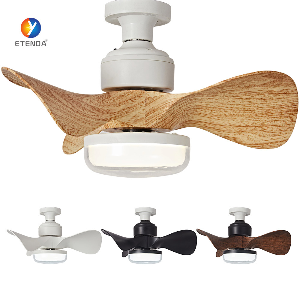 Ceiling Fan with Light E27 Socket LED Ceiling Fan Light with Remote Control 3 Speed Adjustable for Bedroom Living Room
