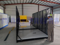 Conteneur préfabriqué soudé en acier Stockage libre Stockage Conteneur mobile pliable à assembler Hangar de stockage portable empilable