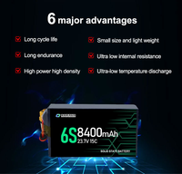 Hot 310wh/kg 84000mah 3S/4S/6S 15C densité d'énergie haute Performance semi-solide RC quadrirotor UAV FPV Drone batterie