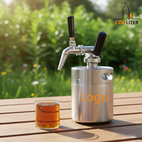 Distributeurs de café mini-keg personnalisés en inox robuste pour usage professionnel et traiteur