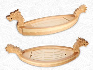 Bambus-contenedor de servicio extra grande para comida, bandeja de barco de <span class=keywords><strong>sushi</strong></span> y dragón para restaurante japonés, 100% - Product Image 2