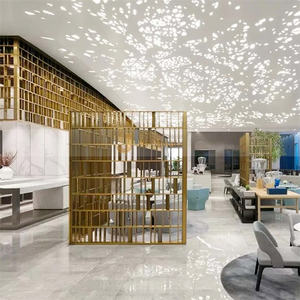 ANN6849 High End Modern Stainless Steel Coated <b>Decorative</b> <b>Screen</b> Partition Custom Logos Symbols Artistic Pattern - Product Image 2