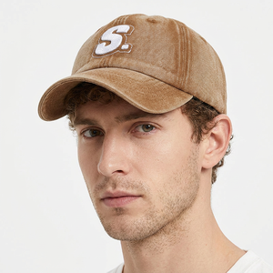 Gorra de Papá con Letra S Bordada, 100% Algodón Lavado, 6 Paneles, Unisex, Ajustable, para las Cuatro Estaciones, para Deportes Casuales al Aire Libre - Product Image 6