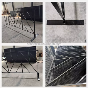 Valla DE SEGURIDAD incorruptible a bajo precio Barrera de control de multitudes 3D Precio de fábrica Marco de acero galvanizado en caliente impermeable - Product Image 4