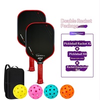 Raquette de pickleball en fibre de carbone T700, 325g, 2cm d'épaisseur, design monobloc pressé à chaud, finition mate texturée, directement de l'usine, pour le sport