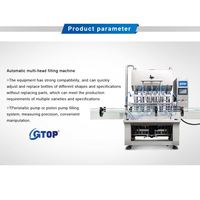 Remplisseuse de bouteilles entièrement automatique à 6 têtes pour shampoing, produits chimiques liquides, détergent, toner, démaquillant