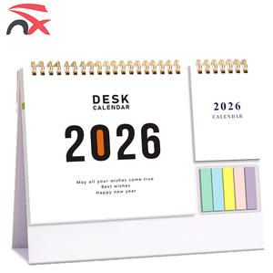Premium Selection January 2026 - December 2026 Promotional Table Desktop Calendar Large Blaocks with Notes