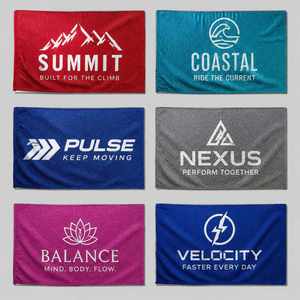 Serviette de sport en microfibre personnalisée avec logo promotionnel pour les cadeaux d'entreprise, impression jacquard, vente en gros - Product Image 3