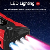 Démarreur de voiture portable 99800mAh 1000A 12V, booster de batterie, batterie externe USB-C PD 45W, lumière LED pour véhicules diesel et essence