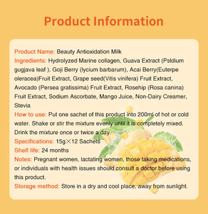 Suplementos antioxidantes de la marca Wins Town, entregados desde Guangzhou, leche de belleza en polvo con extracto de mango y semilla de uva. - Product Image 5