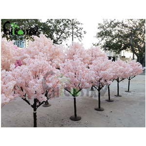 Arbre à fleurs artificielles d'intérieur, fausses fleurs de <span class=keywords><strong>cerisier</strong></span> rose avec un arc décoratif, vente en gros, cm - Product Image 5