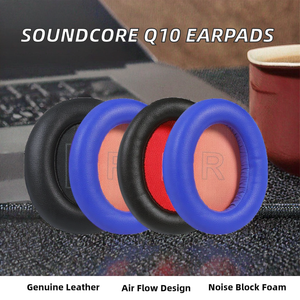 Coussinets de remplacement pour casque Soundcore Life Q10/Q10, isolation phonique haute densité, cuir respirant, pièce de rechange - Product Image 2