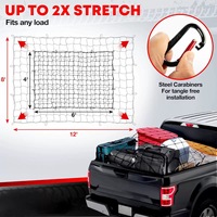 Filet de chargement multi-accroches en maille élastique flexible, ajustement universel pour panier de toit de voiture, VTT, moto, camionnette