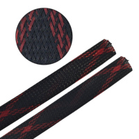 Protector de Cable de funda trenzada colorida personalizada, organizador de Cable de paquete de alambre para protección de piezas Auot
