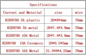 Ksd9700 10 ~ 240C nhiệt 50c <span class=keywords><strong>85C</strong></span> 90C 95C 150C nhiệt độ chuyển đổi NC/không có bảo vệ nhiệt độ độ C. - Product Image 3