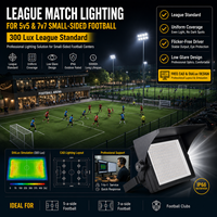 Reflector LED para Cancha de Fútbol Sala, 250W 500W, IP65, Impermeable, Antideslumbrante, Alta Luminosidad, Iluminación Deportiva para Canchas Pequeñas