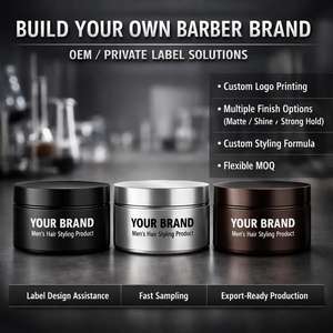 Producto para Peinar el Cabello para Hombre de Marca Privada, Fabricante de Cera para el Cabello OEM, Crema Profesional para Peinar el Cabello de Barbería, Fijación Fuerte, Acabado Mate - Product Image 3
