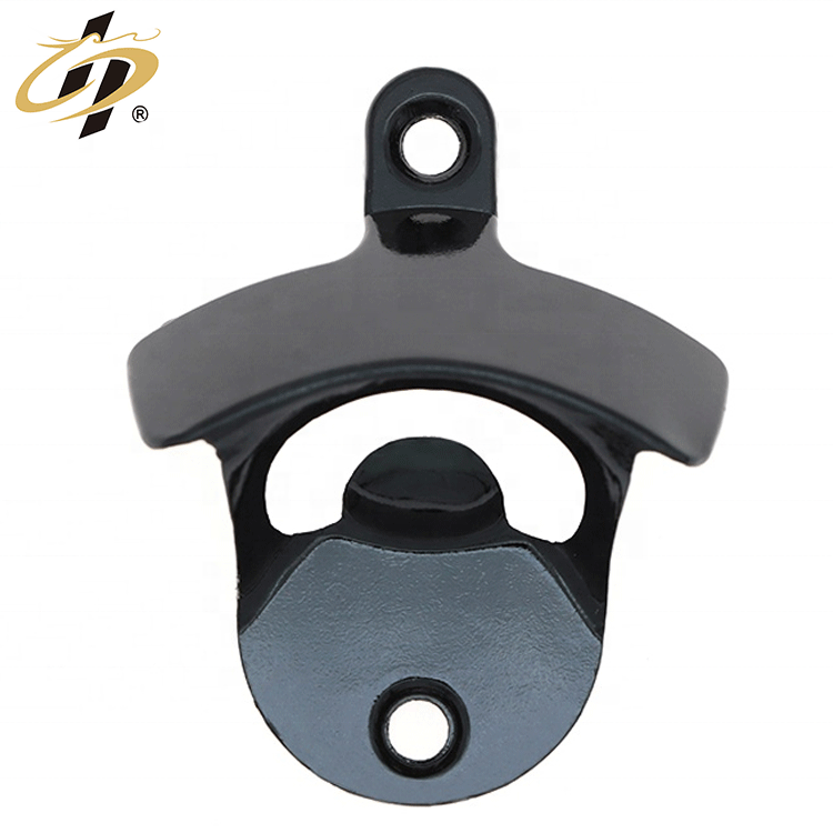 Горячая Распродажа, чистый металлический настенный Открыватель для пивных бутылок черного цвета