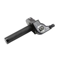 Poignée de guidon ergonomique universelle en aluminium CNC pour moto, 22 mm (7/8 po), à torsion rapide, pour moto tout-terrain, modifiée