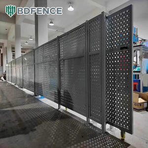 Valla de Seguridad Perforada para Taller, Acero con Bajo Contenido de Carbono, Soldadura sin Costuras, Valla de Aislamiento Reforzada Antioxidante, Equipo para Áreas Industriales - Product Image 3