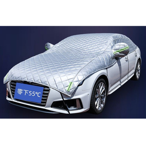 <span class=keywords><strong>Housse</strong></span> demi-voiture en coton épaissi de haute qualité OEM disponible couverture de toit de voiture anti-neige et grêle - Product Image 1