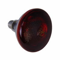 Nouvelle Lampe Chauffante Infrarouge Étanche en Plastique SHANGQINGTAI 100W/150W/200W/250W Rouge à Points pour Élevage, Ampoule de Couvaison pour Animaux de Compagnie