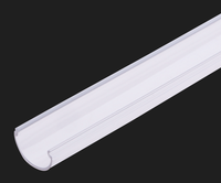 Profils d'extrusion en plastique moulé, couvercle transparent pour diffuseur de lumière LED en polycarbonate, origine Zhejiang