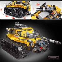 Juguete de Construcción Wa Li, Bloques de Construcción, Robot Ensamblable Tres en Uno, Control Remoto Eléctrico, Compatible con Rompecabezas de Partículas