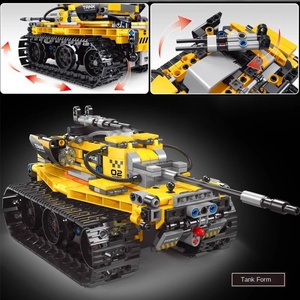 Gioco di Costruzioni Wa Li, Blocchi Assemblabili <span class=keywords><strong>Robot</strong></span> Tre-in-Uno con Telecomando Elettrico Compatibile per Puzzle di Particelle - Product Image 2