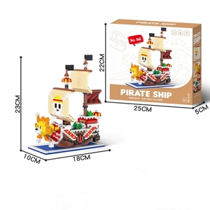 Blocs de construction en micro-particules pour enfants en forme de bateau Titanic, jouet éducatif en puzzle 3D, briques d'assemblage en plastique pour les enfants de 6 ans et plus - Product Image 6